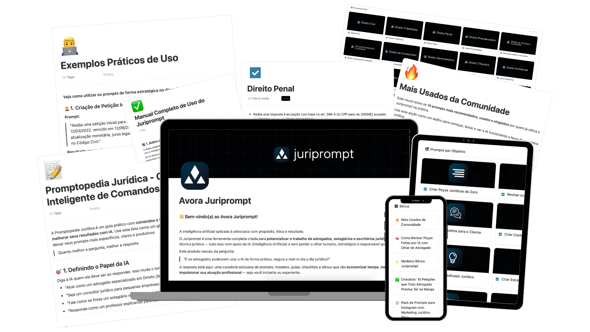 JuriPrompt Interfaces e Funcionalidades